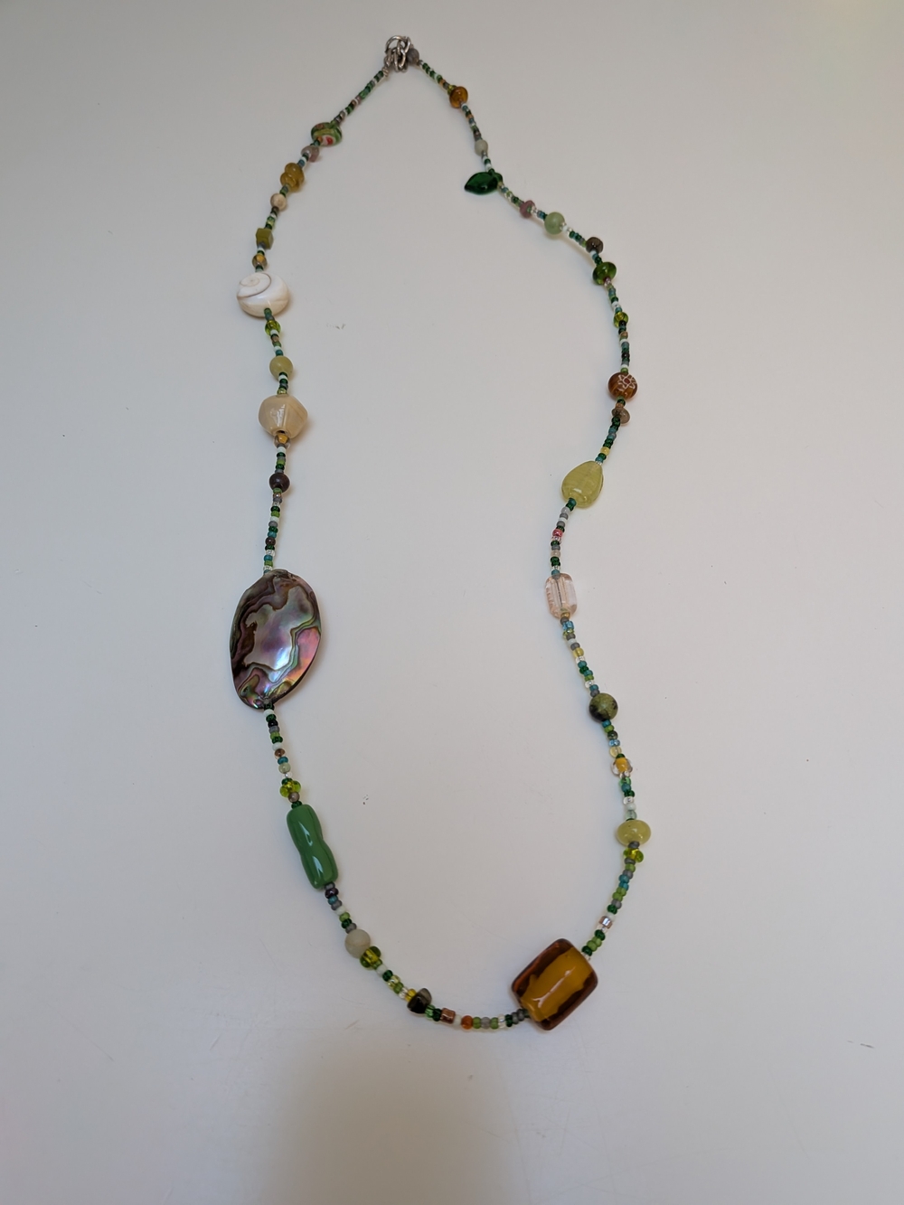 Beachy Multi-Bead Mixed Stone Necklace